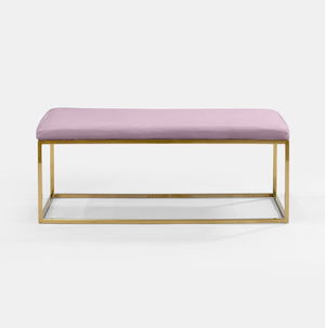 Lilac Berlin Rectangular Ottoman