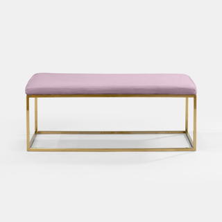 Lilac Berlin Rectangular Ottoman - view 1