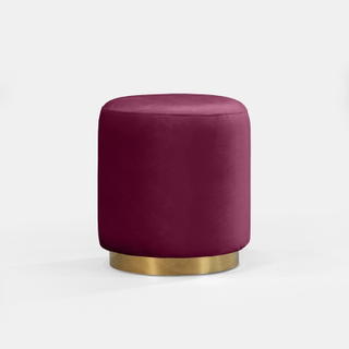 Eggplant Jaz Ottoman - view 1