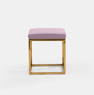 Lilac Berlin Square Ottoman