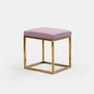 Lilac Berlin Square Ottoman - view 1