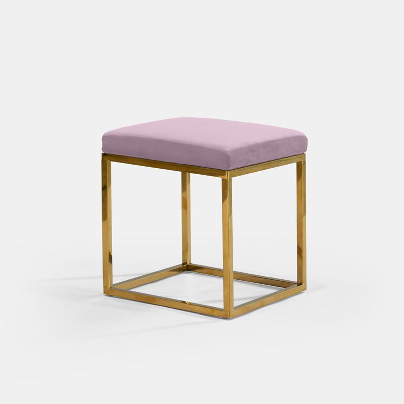 Lilac Berlin Square Ottoman - view 1 of 2