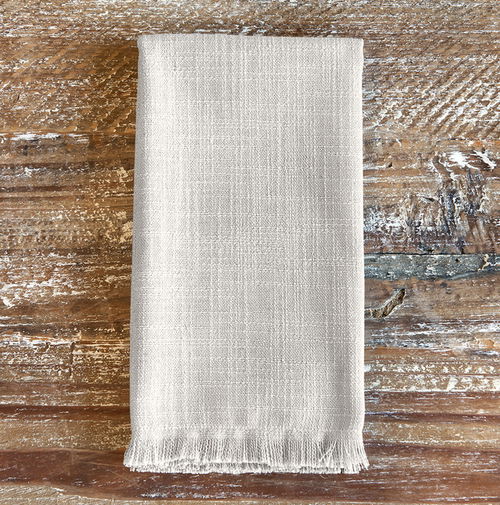 Bone Sonoma Fringe Napkin
