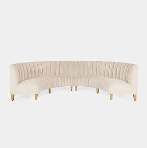 Oatmeal Ellison Sofa Curved In