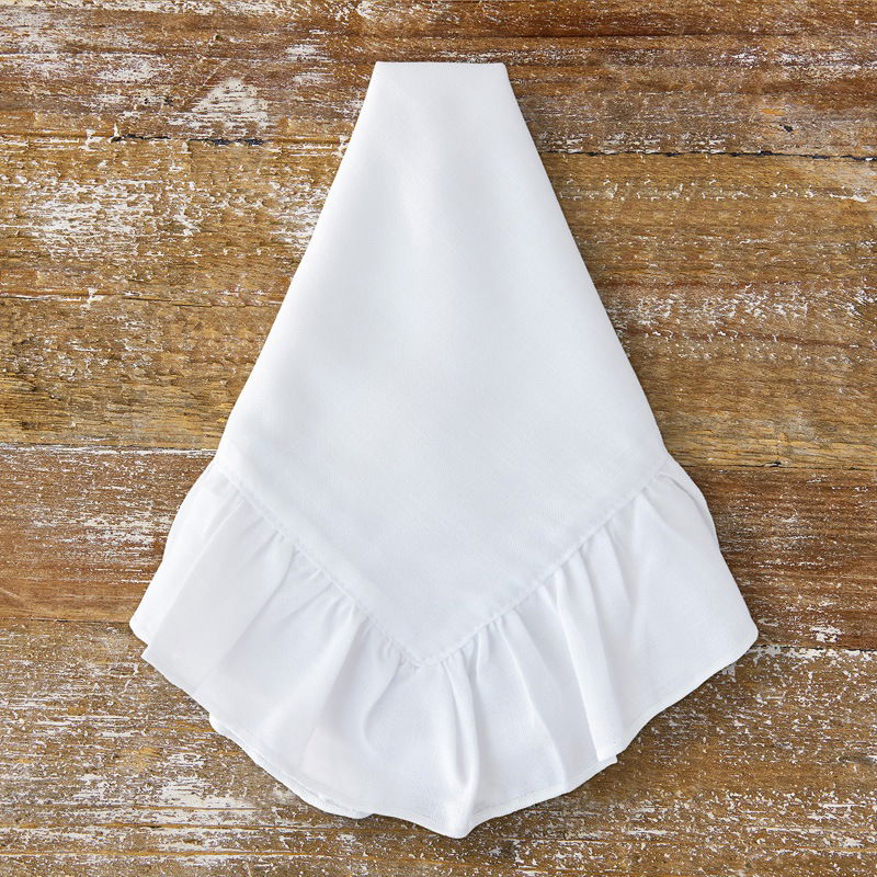White Sand Simone Ruffle Napkin - view 1 of 1