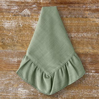 Spring Green Simone Ruffle Napkin - view 1