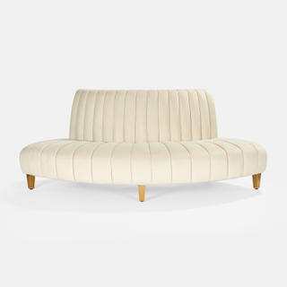 Oatmeal Ellison Sofa Curved Out - view 1