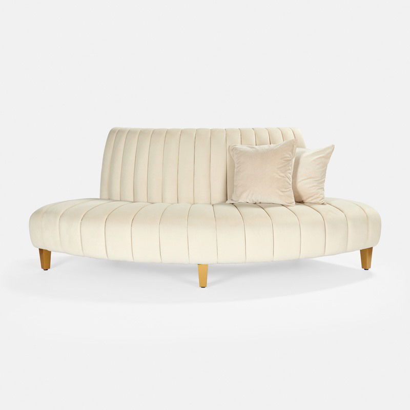 Oatmeal Ellison Sofa Curved Out - view 2 of 3