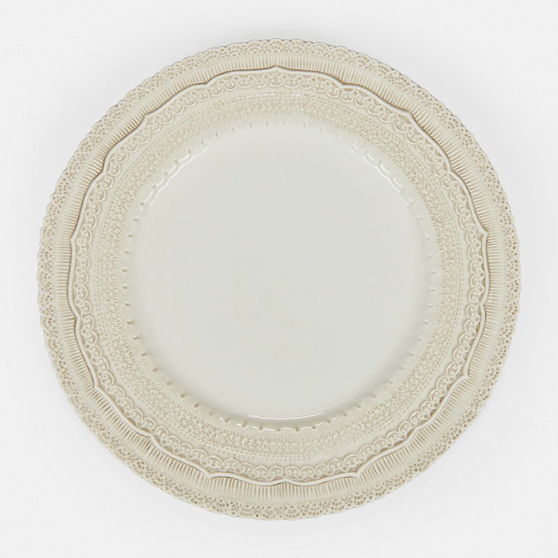 Cream Finezza Charger