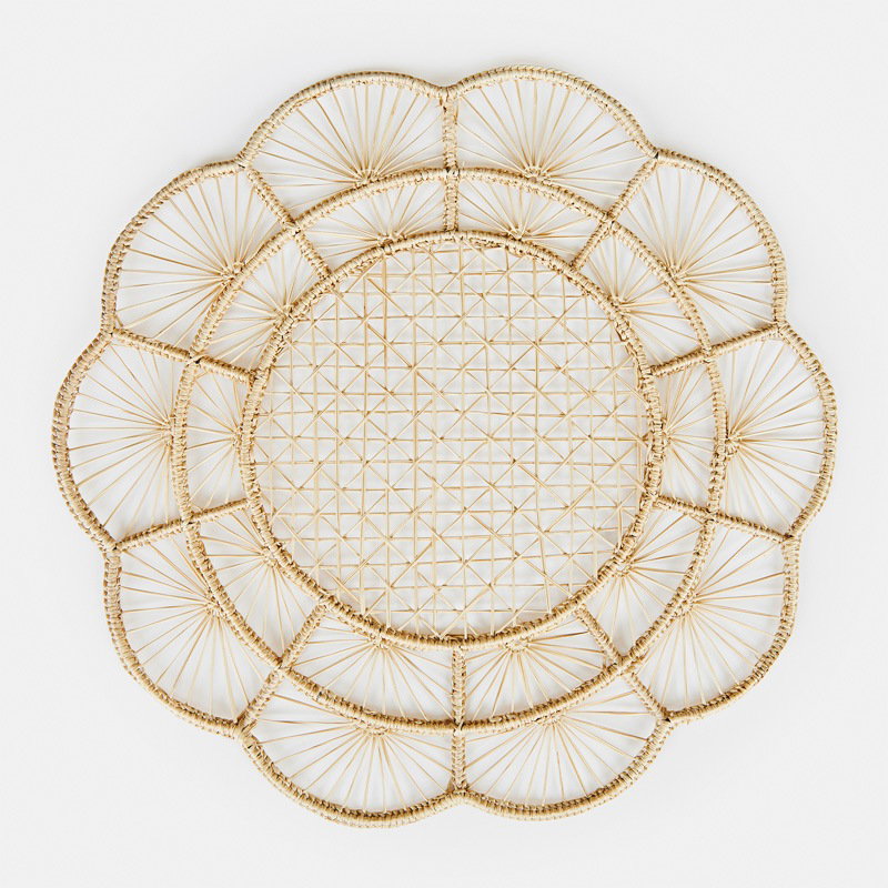 Lila Seagrass Charger