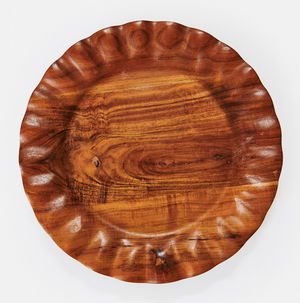 Anderson Wood Ruffled Charger