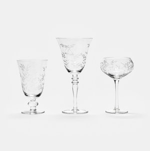 Etched Lynn Glassware