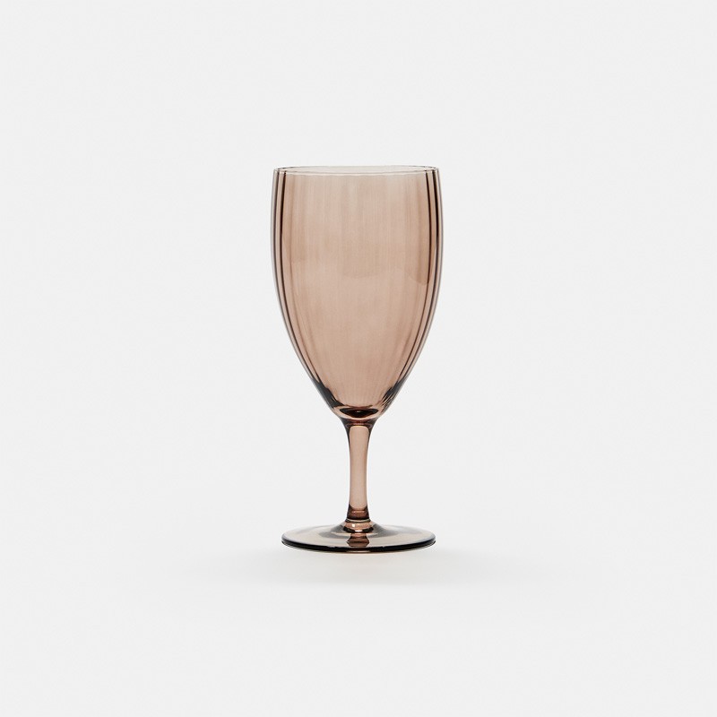 Mocha Quinn Water Glass
