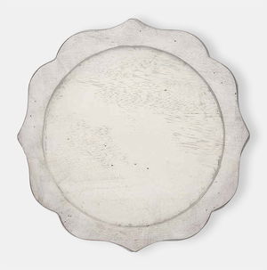 Whitewash Acacia Charger