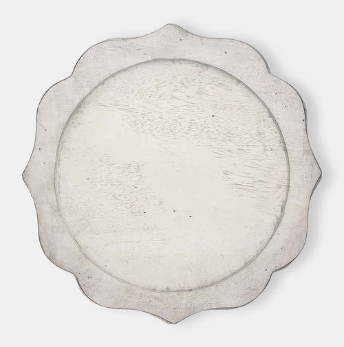 Whitewash Acacia Charger