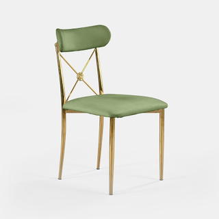 Gold Eloise Chair - Thyme Velvet - view 3