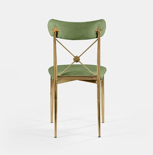 Gold Eloise Chair - Thyme Velvet