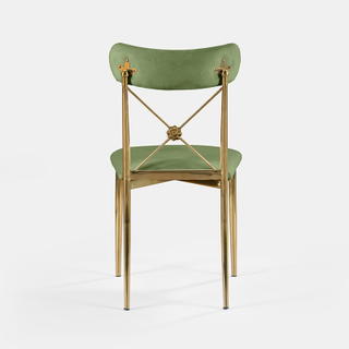 Gold Eloise Chair - Thyme Velvet - view 4