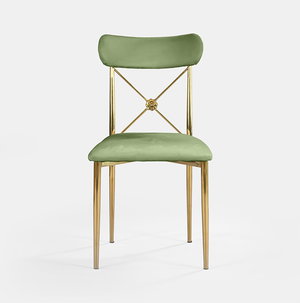 Gold Eloise Chair - Thyme Velvet
