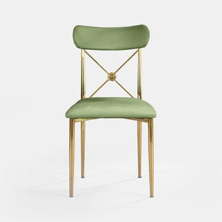 Gold Eloise Chair - Thyme Velvet - view 2
