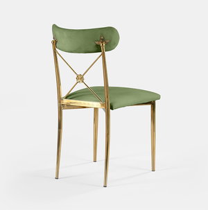 Gold Eloise Chair - Thyme Velvet