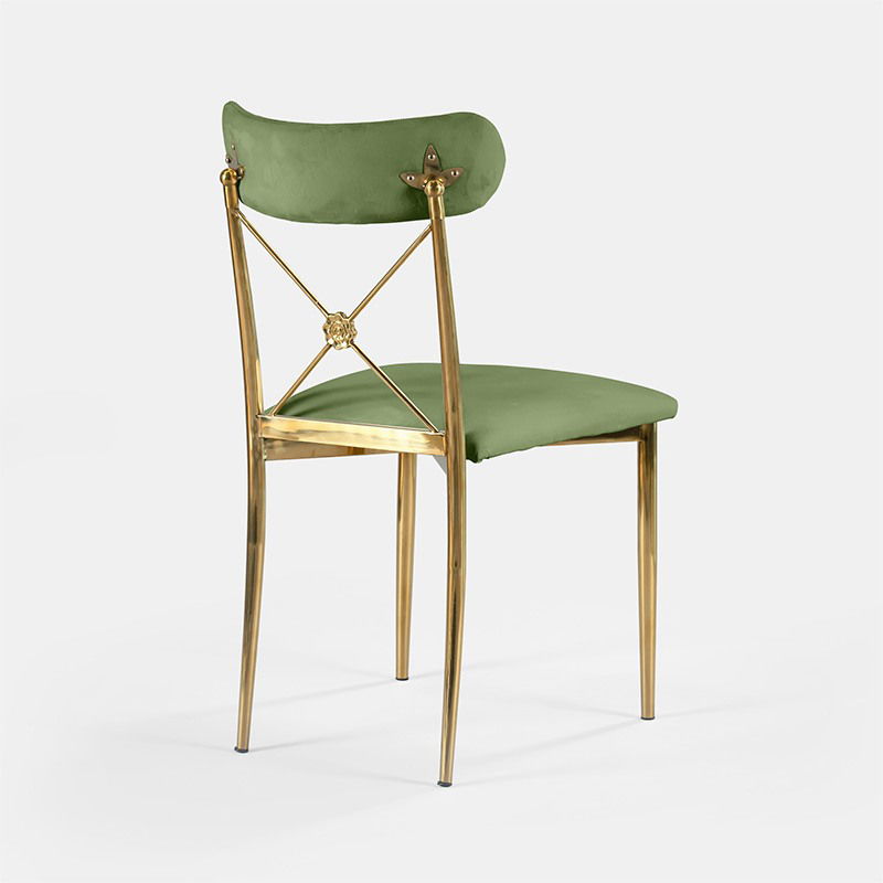 Gold Eloise Chair - Thyme Velvet - view 1 of 4
