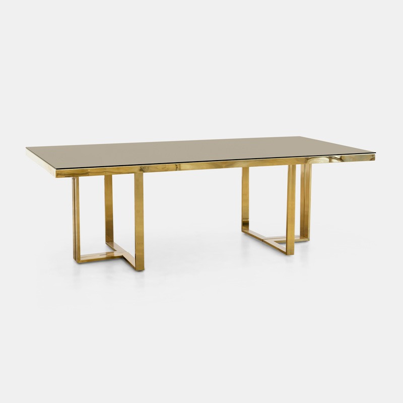 Gold Bilbao Rectangular Table - view 1 of 3