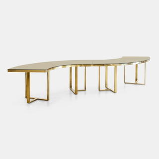 Gold Bilbao Serpentine Table - view 2