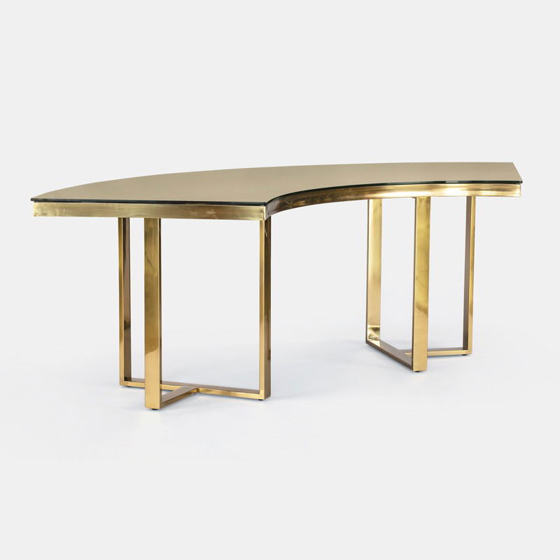Gold Bilbao Serpentine Table - view 1 of 3