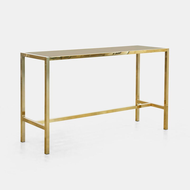 Gold Bilbao High Rectangular Table - view 1 of 2