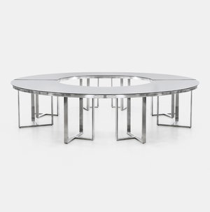 Silver Bilbao Hollow Table
