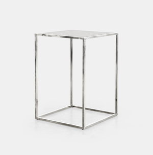 Silver Bilbao High Square Table