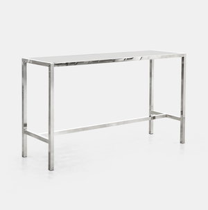 Silver Bilbao High Rectangular Table