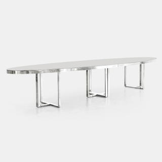 Silver Bilbao Oval Table - view 1
