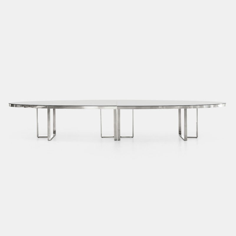 Silver Bilbao Oval Table - view 2 of 4
