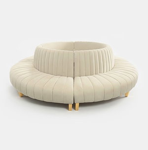 Oatmeal Ellison Sofa - Full Round