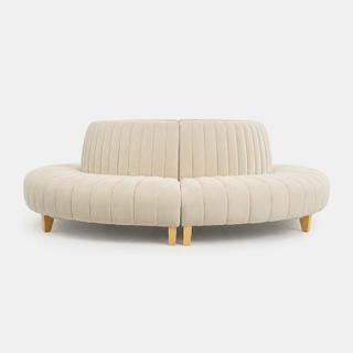 Oatmeal Ellison Sofa - Full Round - view 1