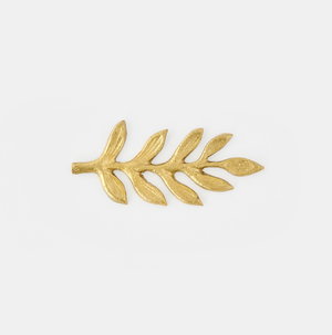 Brass Antoinette Leaf Knife Rest