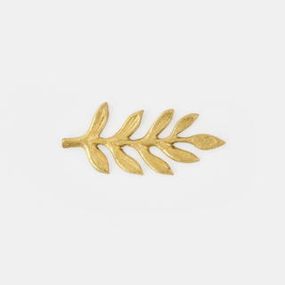 Brass Antoinette Leaf Knife Rest - view 1