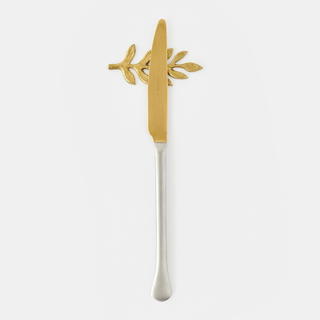 Brass Antoinette Leaf Knife Rest - view 2