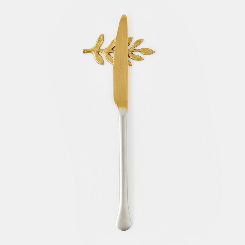Brass Antoinette Leaf Knife Rest - view 2 of 3