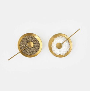 Lindon Salt and Pepper Brass Cellars