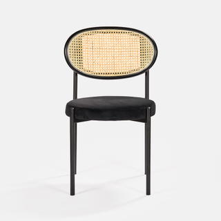 Black Jaz Chair - Black Cane Back - view 3