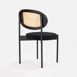 Black Jaz Chair - Black Cane Back - view 1