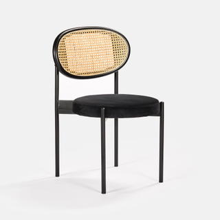 Black Jaz Chair - Black Cane Back - view 2