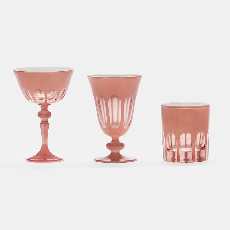 Salmon Rialto Glassware - view 1 of 4