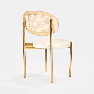 Gold Jaz Chair - Natural Cane Back - view 1