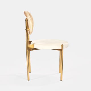 Gold Jaz Chair - Natural Cane Back - view 3