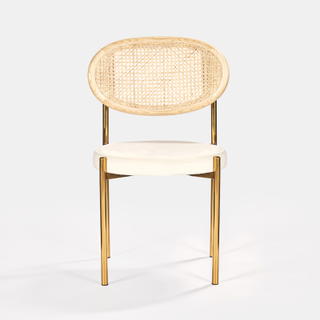 Gold Jaz Chair - Natural Cane Back - view 4