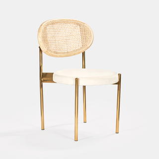 Gold Jaz Chair - Natural Cane Back - view 2